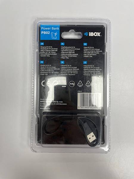 Power Bank i-BOX PB02 5000mAh czarny