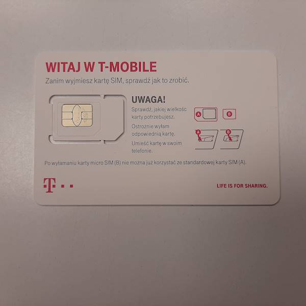 Karta SIM M2M T-MOBILE 25