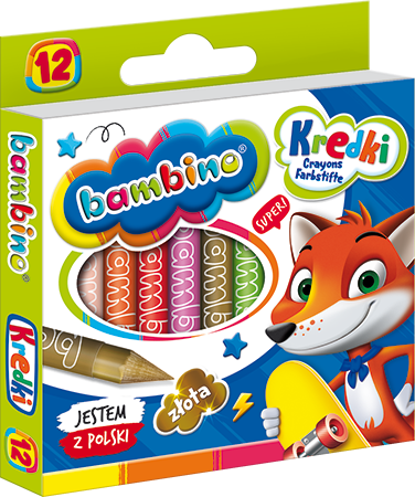 Kredki BAMBINO 12 kol
