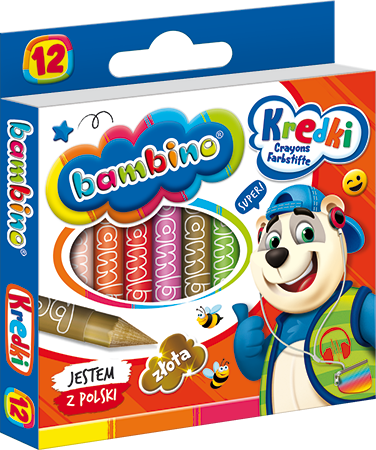 Kredki BAMBINO 12 kol