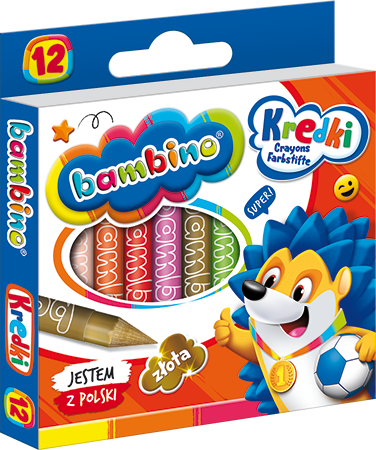 Kredki BAMBINO 12 kol