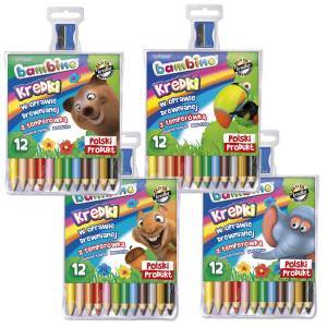 Kredki 12 kolorów JUMBO BAMBINO  