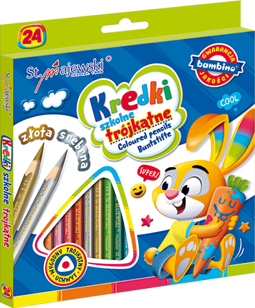 Kredki 24 kol BAMBINO 