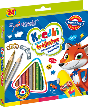 Kredki 24 kol BAMBINO 
