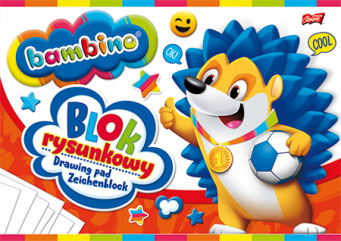 Blok rysunkowy A4 biały  80g/20k UNIPAP