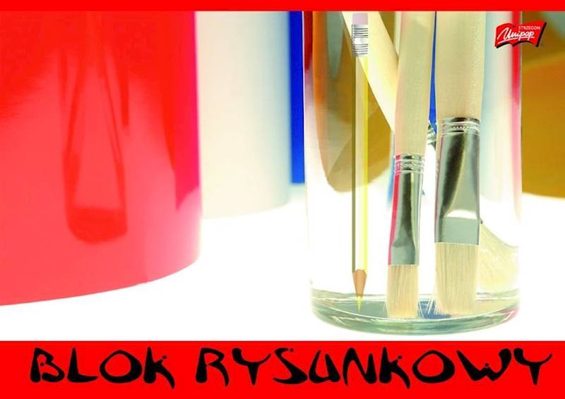 Blok rysunkowy A3 biały  80g/20k Unipap