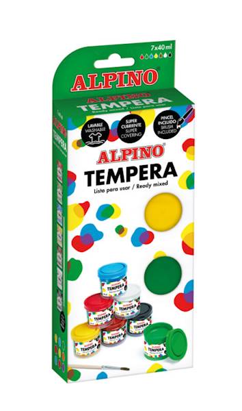 Farby TEMPERA ALPINO  7 kol 40ml
