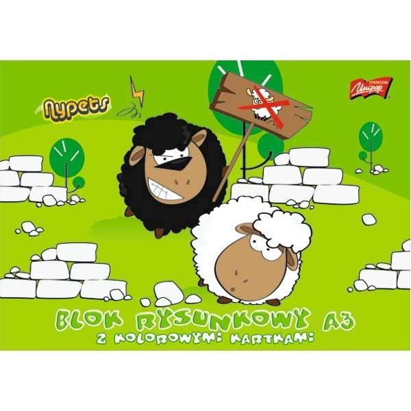 Blok rysunkowy A3 kolor Unipap
