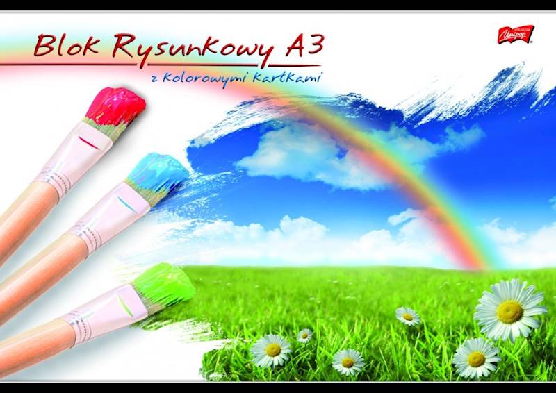 Blok rysunkowy A3 kolor Unipap