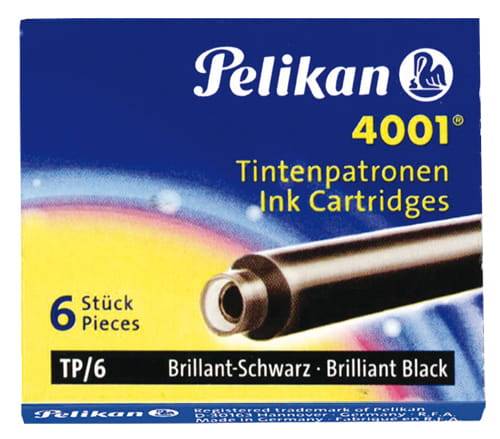 Naboje PELIKAN 6szt do piór wiecznych czarny