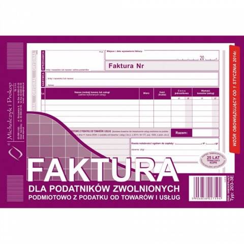 Faktura A5 dla zwol.art 113 Michalczyk TYP 203-3E