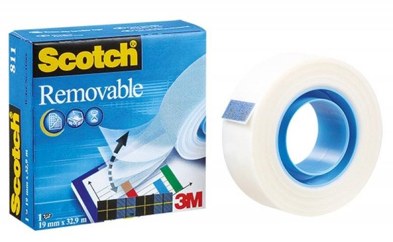 Taśma SCOTCH Magic 811 niebieska 19x33