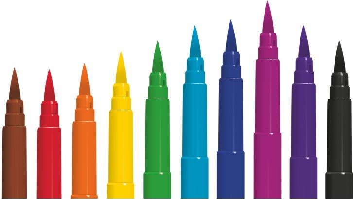 Mazaki artystyczne BRUSH markers Colorino