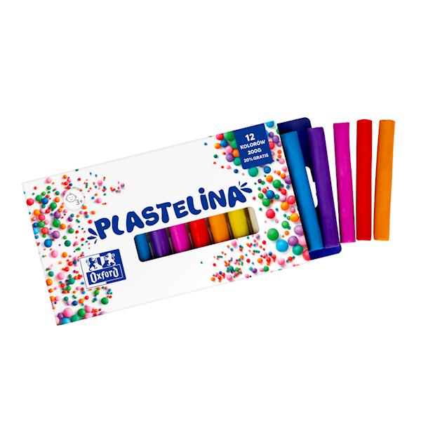 Plastelina 12 kol  OXFORD