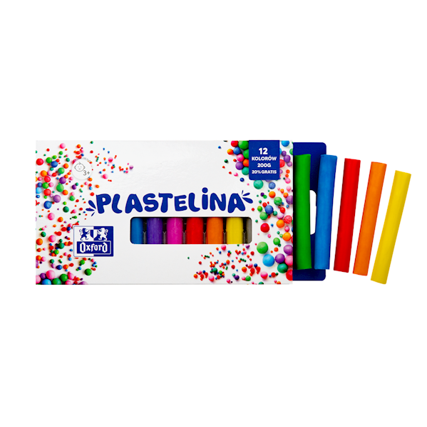 Plastelina 12 kol  OXFORD