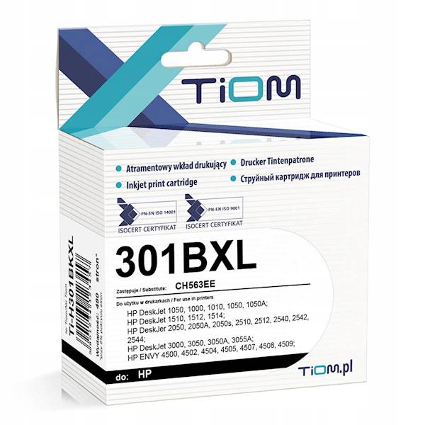 HP 301XL Black ~ 480str zamiennik