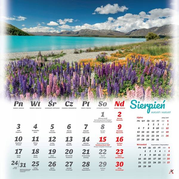 Kalendarz planszowy 33x33