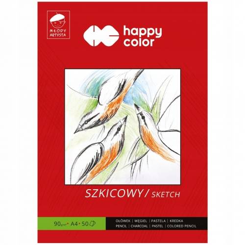 Blok szkicowy A4/50k Młody Artysta H.Color