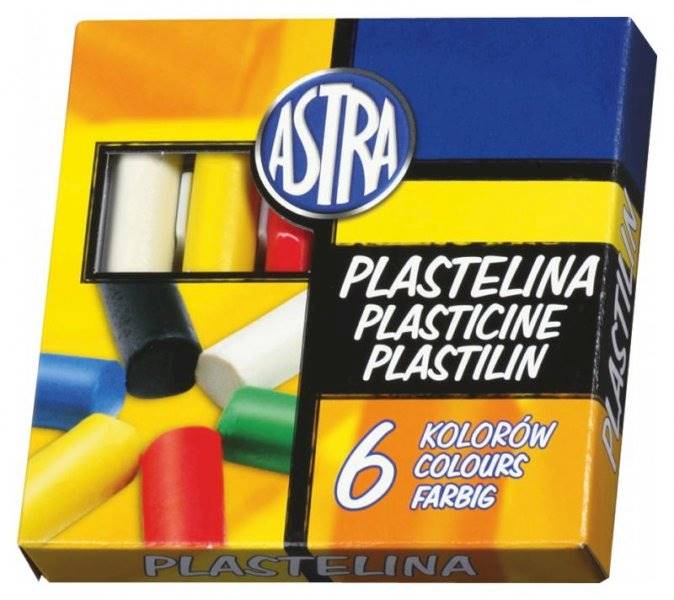Plastelina   6 kol  ASTRA
