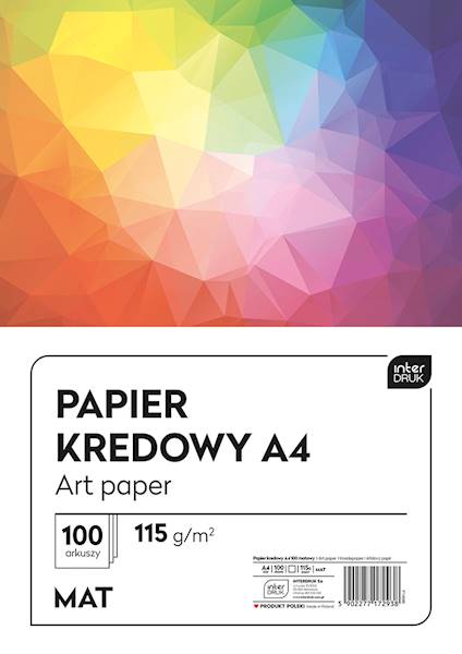 Papier kredowy A4 100ark 115g