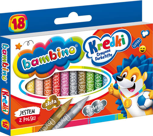 Kredki BAMBINO 18 kol