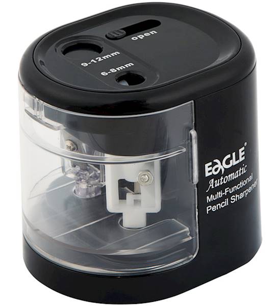 Temperówka elekt II USB+ baterie EAGLE czarna