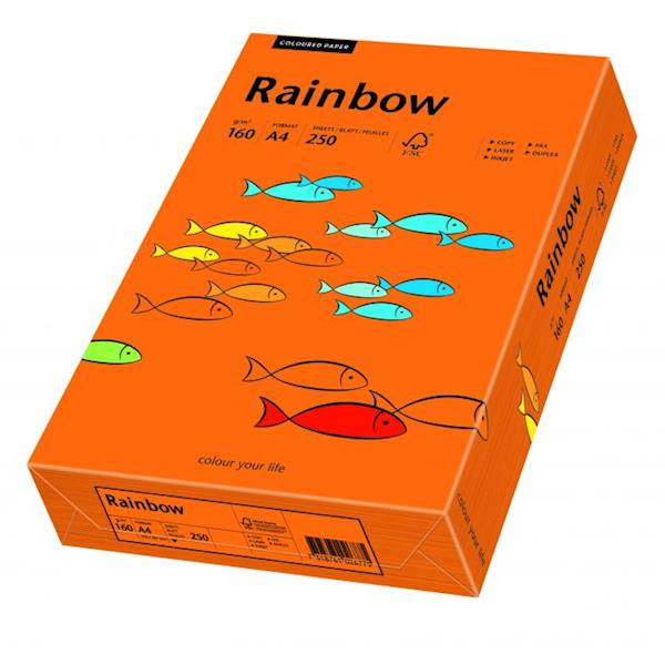 Papier  RAINBOW A4/160g (26) c.pomar
