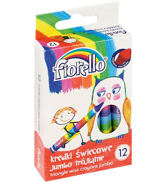 Kredki świecowe 12 kol GRAND grube