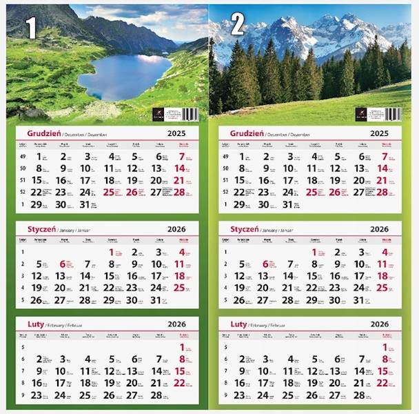 Kalendarz trójdzielny