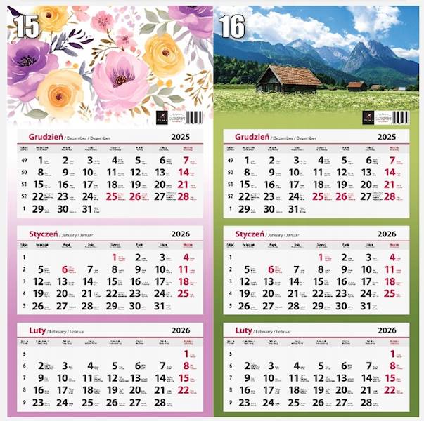 Kalendarz trójdzielny