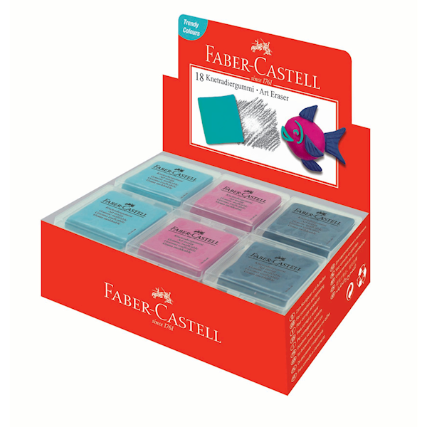 Gumka FABER-CASTELL chlebowa mix kolorów 