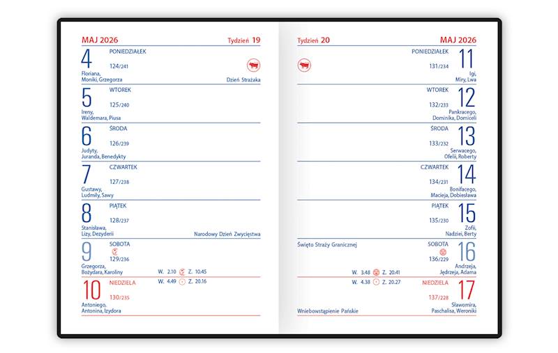 Kalendarz kieszonkowy EKO Telegraph