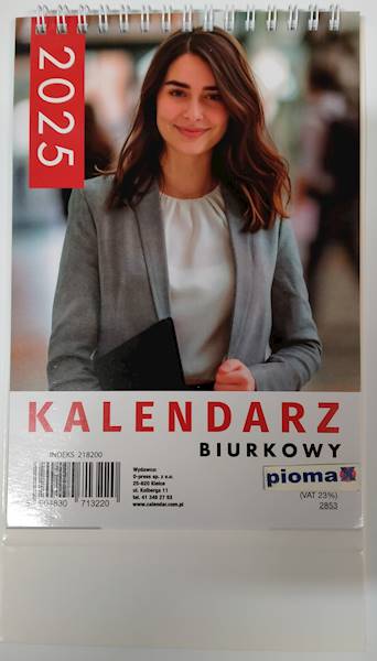 Kalendarz biurkowy pionowy 