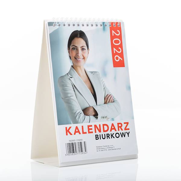 Kalendarz biurkowy pionowy