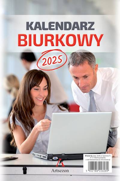 Kalendarz biurkowy pionowy