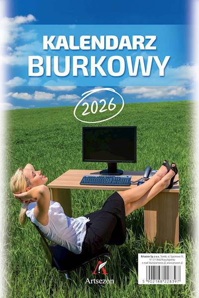 Kalendarz biurkowy pionowy