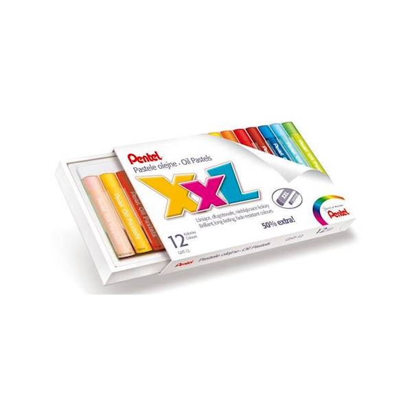 Pastele olejowe PENTEL 12 kol XXL