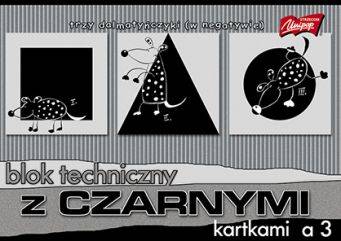 Blok techniczny A3 czarny 180g/10k UNIPAP