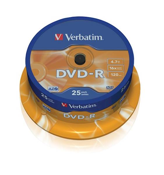 Verbatim DVD-R 16x 4.7GB/120mn (25szt)