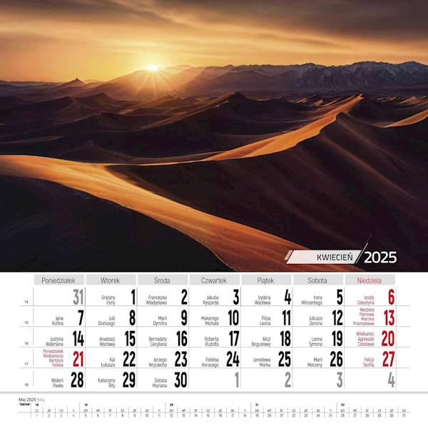 Kalendarz planszowy 33x33