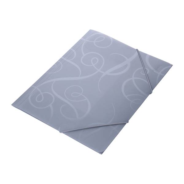 Teczka A4 z gumką plastikowa szara