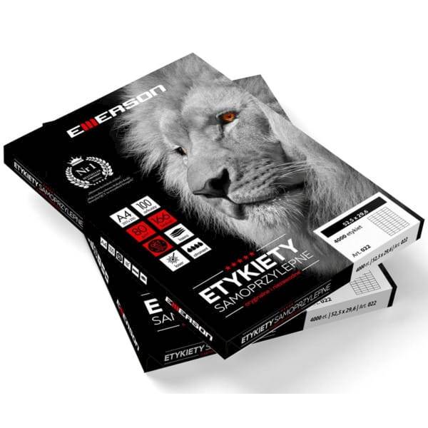 Etykiety samoprzylepne 105x37 EMERSON nr 023