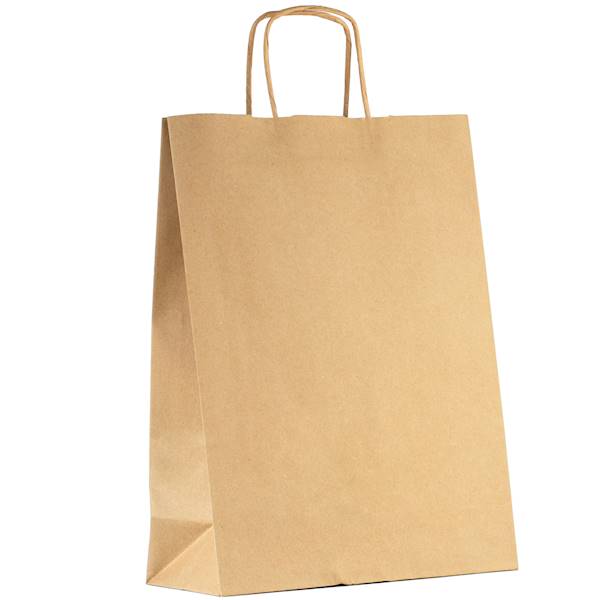 Torebka papierowa ECO szara 240x100x320mm