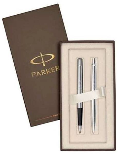 Komplet PARKER Jotter stal CT pióro w.+ dług.