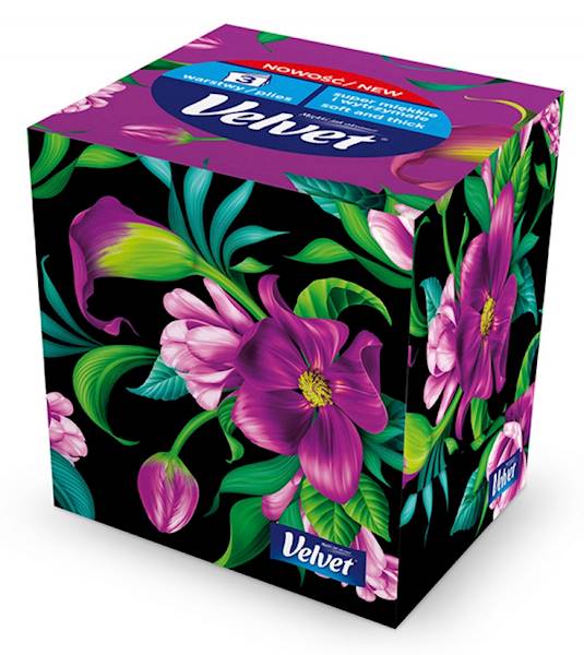 Chusteczki kosmetyczne VELVET 56szt. 3w.