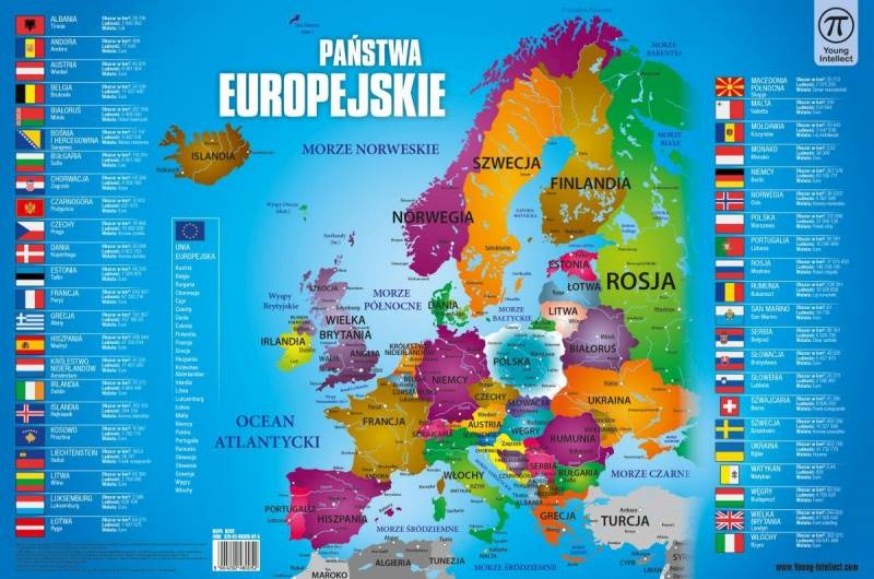 Podkładka na biurko 550x365 Mapa Europy