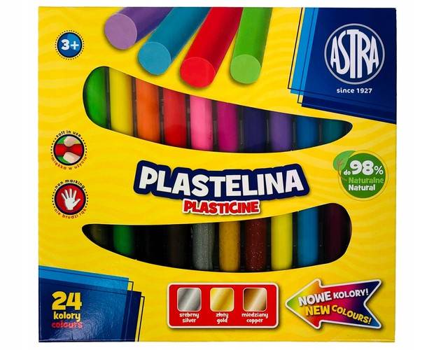 Plastelina 24 kol ASTRA 