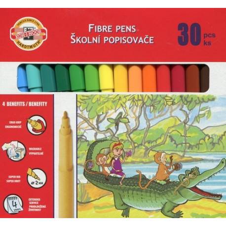 Flamastry 30 kol. KOH-I-NOOR
