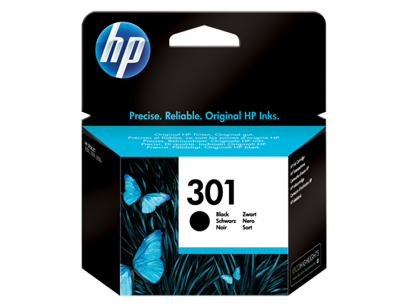 HP 301  Black ~ 170str CH561EE 