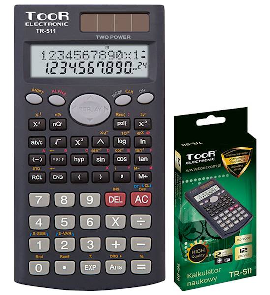 Kalkulator TOOR TR-511 10+2 pozycyjny naukowy